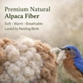 thumbnail image 3 of Alpaca Bird Nesting Heart, Handmade Fiber Bird Nesting Heart, Refillable Birds Haven, Winter Fowl Gifts Animal Hummingbirds Lovers Home Garden Yard, 3 of 7