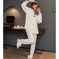 thumbnail image 2 of Defitshape Women's Summer Comfy Winter Princess Cotton Cute Pajama Set Soft Pjs Fall Lounge Postpartum Sleepwear Style23 X-Large, 2 of 4