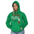 thumbnail image 5 of Festive Holiday Christmas Cheer Squad Hoodie Sweatshirt Women Brisco Brands M, 5 of 6