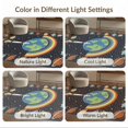 thumbnail image 7 of ODIKA 5'x7' Ultra-Soft Area Rug, Arc Orbiting Border Plane Educational Motifs Cartoon Galaxy Rocket Flowing None Washable, Bare feet friendly, Silk-Touch for Bedroom Home office, 7 of 7