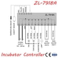 thumbnail image 2 of Graflsoa Smart Temperature & Humidity Controller ZL-7918A for Incubators, Climate Chambers, and Warehouses, 100-240V AC, 7 Outputs, ABS Black, 2 of 4