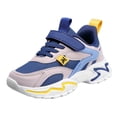 thumbnail image 2 of AUDeals Kids Basketball Shoes - Air Cushion Mid Top Breathable Mesh Sneakers for Toddler Boys Girls (Dark Blue, 5.5-6 Years), 2 of 9