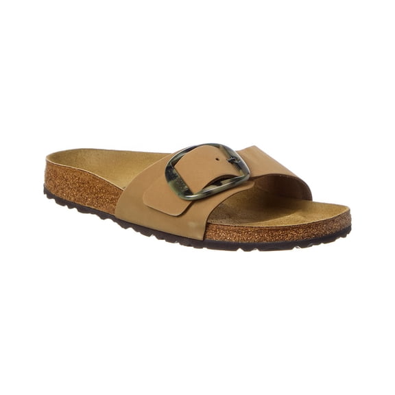 Birkenstock Madrid Big Buckle Narrow Leather Sandal, 36, Green