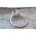 thumbnail image 3 of HeartsAndYou 1ct Natural Peach Morganite Stylish Promise Engagement Ring 14k SOLID Rose Gold, 3 of 9