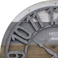 thumbnail image 4 of FirsTime & Co. Shabby Planks Wall Clock, 27", Rustic Gray, 4 of 5