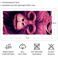 thumbnail image 2 of Pink Monkey Gorilla Translucent Chiffon Yarn Silk Scarf - Lightweight and Breathable - 180*73 Size - Head Wrap for Women and Hair - Elegant Fashion Accessory, 2 of 6