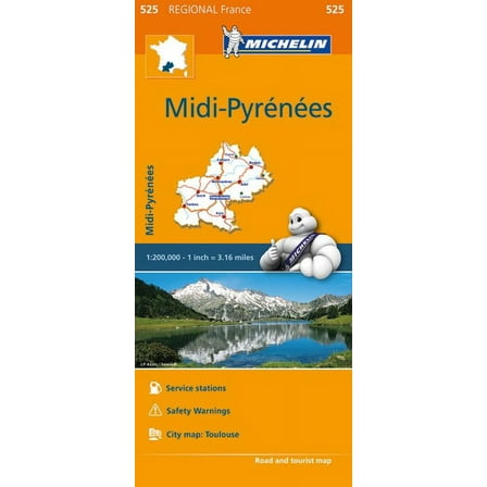 Michelin Regional Maps: France: MIDI-Pyrénées Map 525 (Other)
