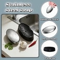 thumbnail image 3 of Stainless Steel Soap Bar for Hands - Odor Eliminator for Onion, Fish & Kitchen Smells | Food-Grade 304 Steel | Lasts 10 Years, Chemical-Free, Travel-Size | Removes Stubborn Odors from Skin & Fridge, 3 of 4