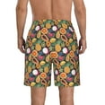 thumbnail image 3 of Yiaed Tropical Fruits Print Men's Swim Trunks with Lining Quick Dry Sports Shorts Beach Shorts Boardshorts-XX-Large, 3 of 5