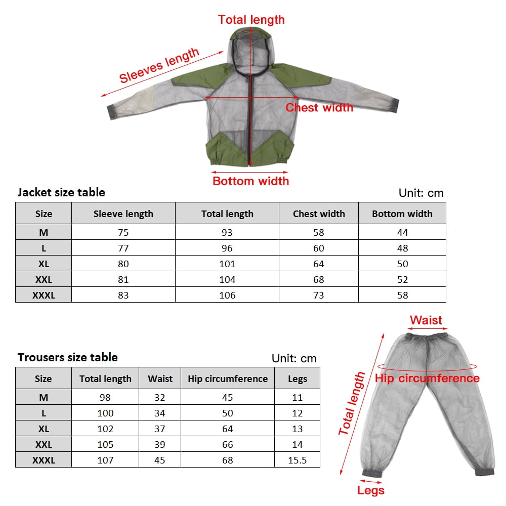 cookout utensil Outdoor Repellent Suit Bug Jacket Mesh Hooded Suits Fishing Hunting Camping Jacket Protective Mesh Shirt Gloves Pants