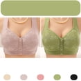 thumbnail image 4 of Itsame 2PC Bras for Women's Full Support Everyday Casual Bra Set Standard Straps Wireless Comfort Bralette Beige Size 5XL, 4 of 4