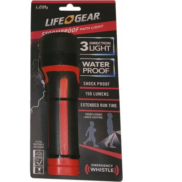 Lifegear résistant aux tempêtes lumière de chemin 150 lumens