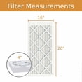 thumbnail image 2 of 16x20x4 Key Pleat Purolator Air Filter - MERV 8 (3 Pack), 2 of 6