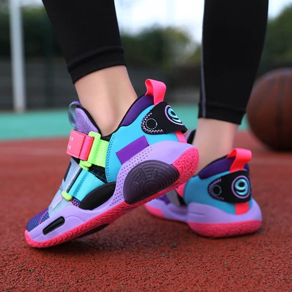 NIEWTR Toddler Sneakers Lightweight Boys Girls Barefoot Shoes for Walking Running Tennis Playing for Walking, Running, Gym and Fitness Training(A-Purple,2.5)