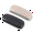Black;White, variant on ZOUYUE Eyeglasses Case,(2 Piece) Unisex Hard Shell Eyeglasses Cases Protective Case For Glasse