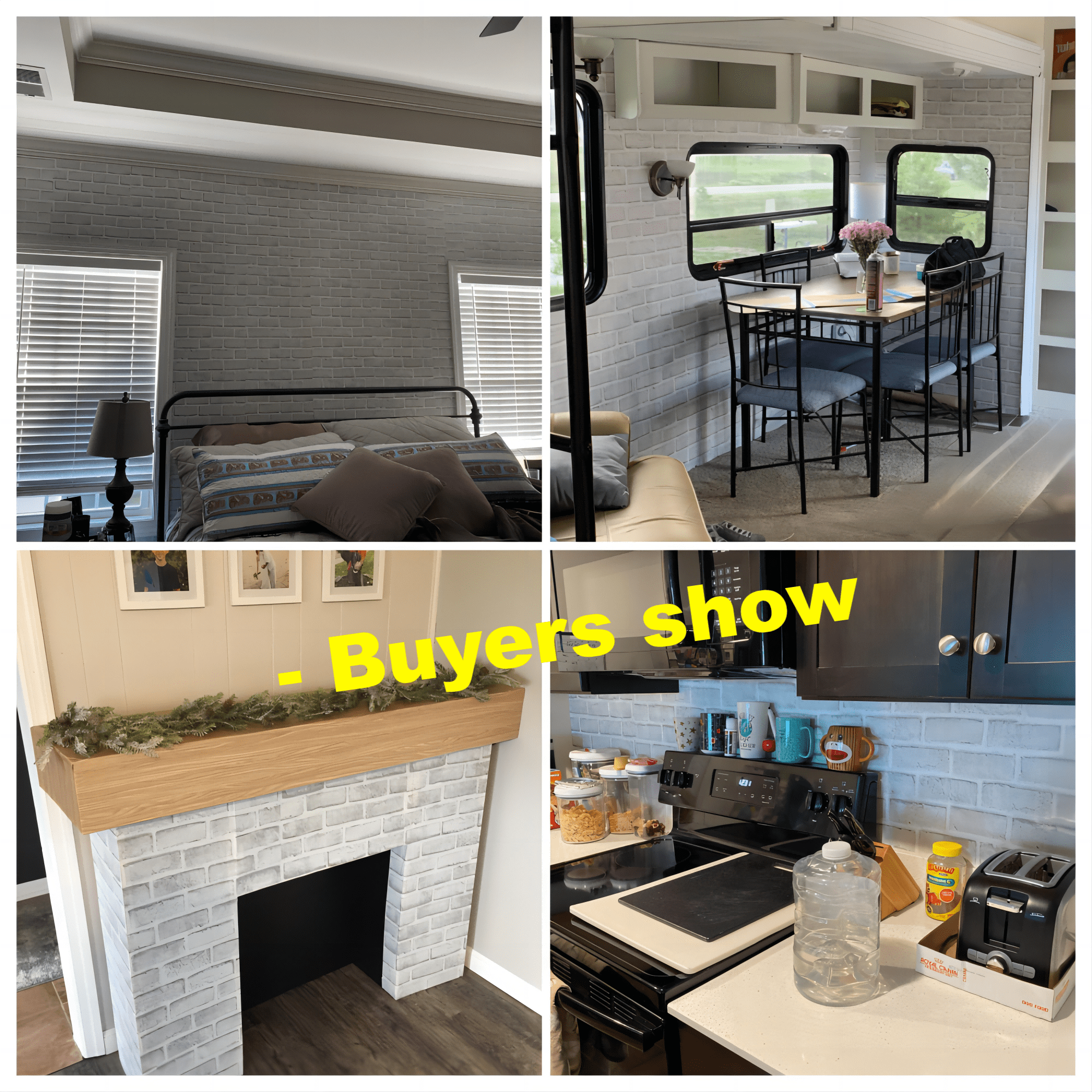 UMIGGEE 17.7-in X 393.7-in Gray/White Brick Wallpaper Peel and Stick Removable Wall Paper Self-Adhesive Brick Backsplash Wallpaper fot Funiture Home Decoration