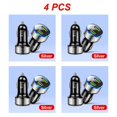 thumbnail image 1 of 1~5PCS Car Charger For Cigarette Lighter Smart Phone USB Adapter Mobile Phone Charger Dual USB Digital Display Voltmeter Fast Style B 4pcs, 1 of 6
