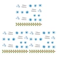 thumbnail image 2 of maskred New Arrival 1 Sheet Christmas 3D Sticker Snowflakes Tips Tatoos Party Manicure Transfer Sticker 1 6.4*5.2cm 3Set, 2 of 6