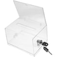 thumbnail image 1 of Suggestion Box Ballot Box Clear Acrylic Box Donation Box For Fundraising, 1 of 2