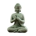 thumbnail image 2 of Estatua de Buda de Piedra , Decoración de Budismo, Decoración Rústica, de Yoga Oriental para Decoración Del Hogar, Porche, Escritori , Tipo A-04 BLESIY pequeña estatua de buda, 2 of 5