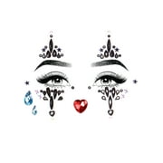 Leg Avenue Harlequin adhesive face jewels Multicolor Color