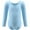 Light Blue, variant on Dancina Cotton Kids Long Sleeve Leotard for Girls