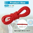 thumbnail image 2 of Uxcell Archery D Loop Rope String Nocking Loop Rope Serving Thread Release Material Red/Green, 2 of 7