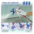 thumbnail image 5 of Juego De Boquillas De Pintura Sin Aire Puntas De Pistolas plata azul, 5 of 5