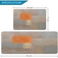 thumbnail image 2 of 2 Pieces Kitchen Rugs, Abstract Anti Fatigue Non Slip Foam Cushioned Purple and Grey Art Painting Comfort Indoor Floor Mat Runner Rug Set for Laundry Office Sink Bathroom (17"x48"+17"x24"), 2 of 14