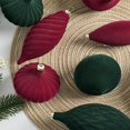 thumbnail image 5 of Adornos navideños flocados 27x Adornos para árbol de Navidad Adornos decorativos colgantes Bolas navideñas irrompibles Bolas de terciopelo, 5 of 5