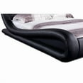 thumbnail image 3 of Dona Contemporary Faux Leather Platform Bed, Black, Queen, 3 of 5