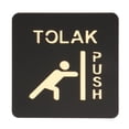 thumbnail image 3 of DOLITY Doors Push Pull Signs Acrylic Door Entrance Signs Push Pull Sticker Sign B Pushing, 3 of 9
