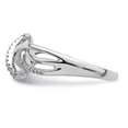 thumbnail image 3 of Sterling Silver Rhodium Plated Diamond Fashion Ring, 3 of 6