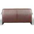 thumbnail image 3 of NauticalMart 2 Seater Aviator Sofa Couch for Living Room, Apartment, Study Industrial Decor Aluminum Loveseat Chair (Brown), 3 of 3