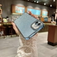 thumbnail image 4 of Compatible with iPhone 11 Glitter Plating Case, Luxury Bling Sparkly Shiny Clear Case for iPhone 11 6.1" Camera Protection Soft TPU Shockproof Back Cover for Women Girl- Light Blue, 4 of 13