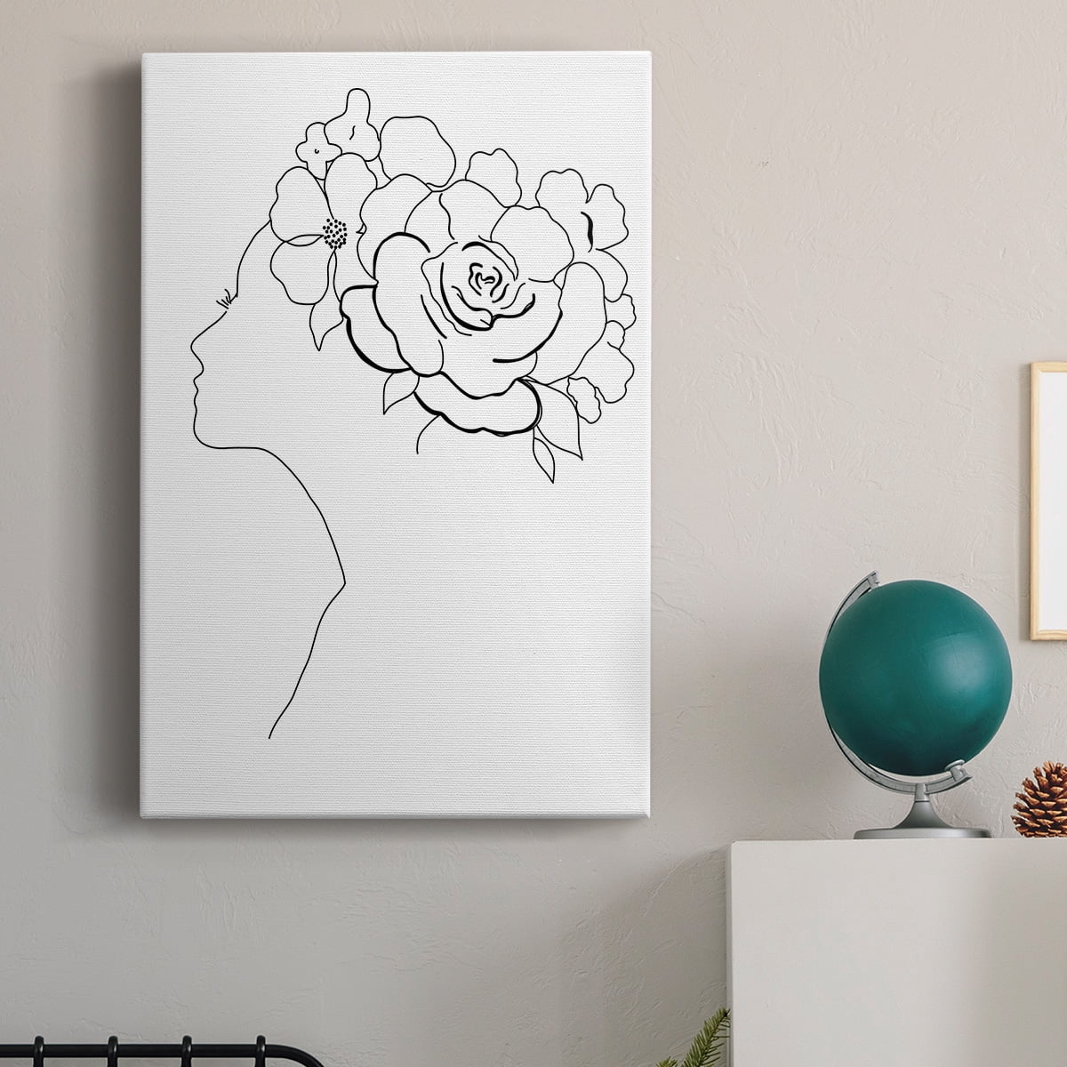 Fashion Floral Sketch II Premium Gallery Wrapped Canvas - Ready to Hang