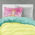 thumbnail image 2 of Orange Cat Watercolor Fabric Standard Pillowcase, 2 of 2