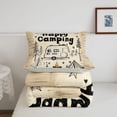 thumbnail image 5 of Catabedysis Sketch Camping Full Size Comforter Sets,Camper Tent Print Bedding Comforter Set For Boys,Multicolor,Light Gray Reversible,3-Piece,1 Comforter and 2 Pillowcases, 5 of 7