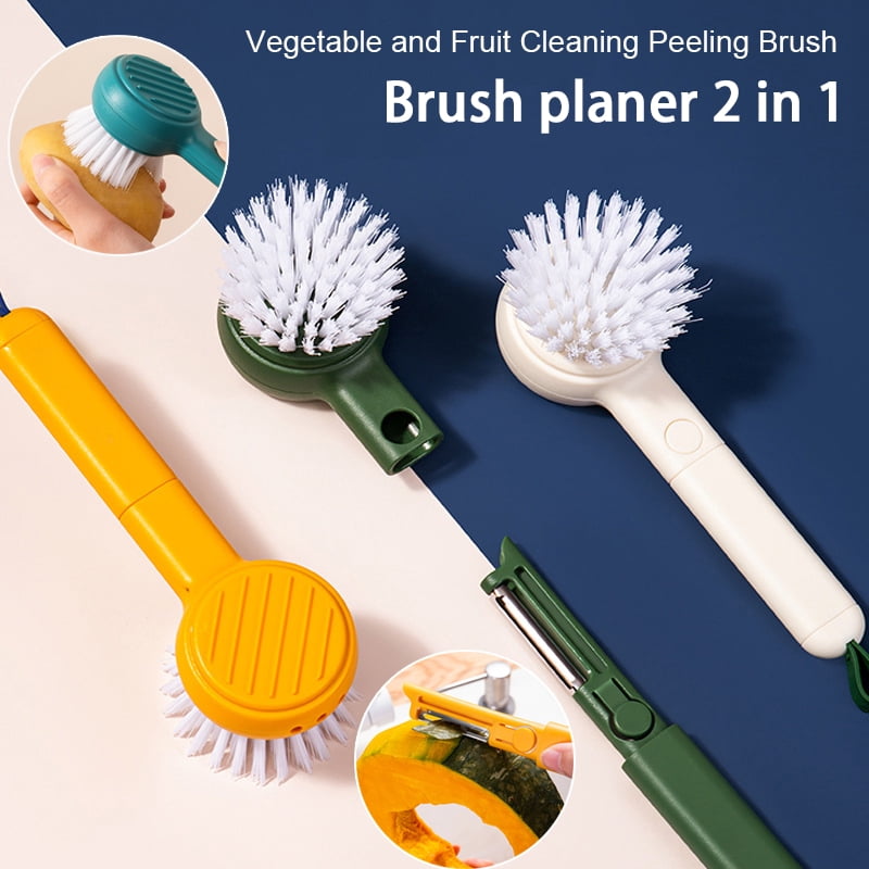 Multi Function Vegetable Scrubber Scrub Cleaning Brushs Kitchen Insulated Gadget 