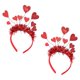 thumbnail image 1 of diademas con forma de corazón, adorables diademas con forma de corazón rojo, boppers para la cabeza, accesorios para el cabello para el Día de San Valentín, 1 of 5