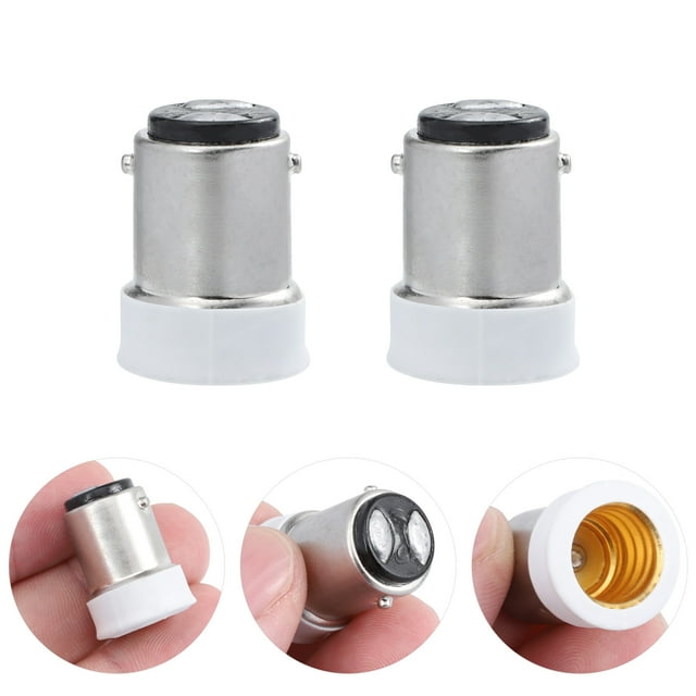 BRIGHTFUFU 10Set Lamp Base Plastic Silver Light Adapter For Office Lighting