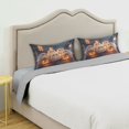 thumbnail image 5 of Dailycode Satin Pillow Case King Silk Pillow Cover for Hair and Skin Envelope Closure Cute Ghosts Pumpkins on Stress 20"x40", 5 of 9