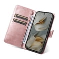 thumbnail image 2 of Wallet Case for Google Pixel 10 Pro XL 5G Flip Cover with Card Slots, Magnetic Stand & Strap Pink, 2 of 7