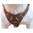 thumbnail image 2 of Brown Genuine Leather Dog Harness, Xlarge. 33"-37" Chest, 1.5" Wide Straps, 2 of 2