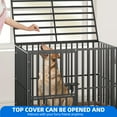 thumbnail image 5 of Uforic 37 inch Heavy Duty Dog Crate, Dog Cage Kennel with Lockable Wheels and Removable Tray, 5 of 10