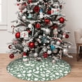 thumbnail image 5 of Sikiie Flowers With Leaves 30-48 inches {designName} Print Christmas Tree Skirt Snowman Xmas Tree Skirt with Edge Christmas Decorations for Holiday Party36", 5 of 7