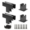 thumbnail image 5 of Steel Woodwork Pergola Kit Elevated Wood Stand T Bracket Hardware for 4X4 Lumber, 5 of 8
