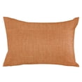 thumbnail image 2 of Burnt Orange Pillow Covers 20x30 Inch Queen Size, Farmhouse Burlap Solid Orange Modern Linen Texture Decorative Pillowcase with Zipper, Microfiber Breathable Pillowcases for Sofa Bed Living Room, 2 of 9