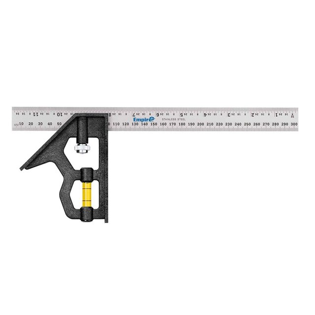 Escuadra De Acero Con Vial Acrílico 12" 30 Cm