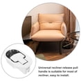 thumbnail image 6 of LEORX Recliner Sofa Replacement Handle Rectangular Silver 4.3x2.7in 1Pcs Universal Compatibility for Home Use, 6 of 8